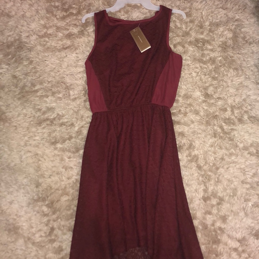 red lace dress